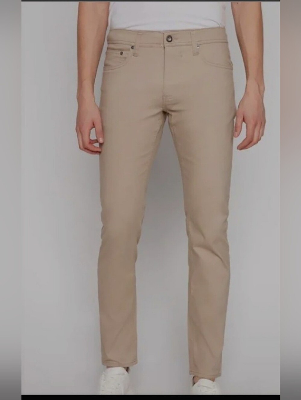 New Projek Raw Beige 5-pocket Comfort Waist Pant Mushroom Champagne Size 40